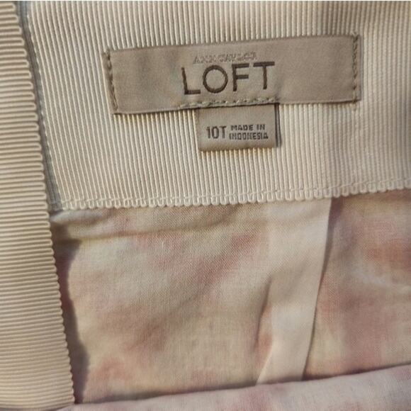 NWOT  Loft Geo Jacquard Metallic Shift Skirt 10L Long - Picture 6 of 7